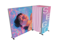 10ft Sego Lightbox - Configuration 7 with closet and privacy curtain
