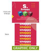  - GRAPHIC ONLY SNAPPY Backlit 8ft width Pop-up Display