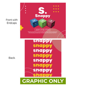 GRAPHIC ONLY SNAPPY Backlit 8ft width Pop-up Display