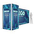 Load image into Gallery viewer, BACKLIT Displays - 20ft SEGO Trade Show Booth with Storage Room - Configuration J2