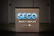 Load image into Gallery viewer, BACKLIT - 3.3 x 3.3ft. SEGO Modular Double-Sided Lightbox Counter