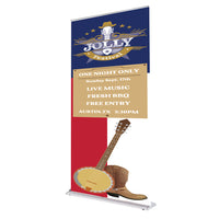 48 In. SilverStep Retractable Banner Super Flat Vinyl Graphic Package
