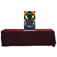 24 In. SilverStep Tabletop Retractable Banner Super Flat Vinyl Graphic Package