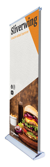 33.5 In. x 69" Silverwing Retractable Banner Double-Sided - Graphic Package