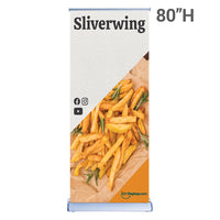 33.5 In. Silverwing Retractable Banner Single-Sided Super Flat Vinyl Graphic Package