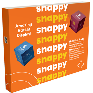 SNAPPY Backlit 10ft width Pop-up Display Trade Show Exhibit Booth