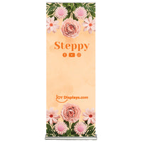33.5 In. Steppy Retractable Banner Stand Super Flat Vinyl Graphic Package