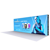 BACKLIT - 20 Ft Lumière Light Wall® 7.5 Ft Tall Configuration D - (Trade Show Exhibit Booth)