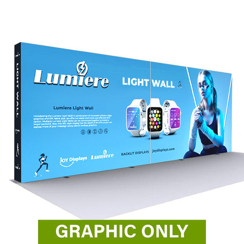 GRAPHIC ONLY - BACKLIT - 20 Ft Lumière Light Wall® 8 Ft Tall Configuration D - Replacement Graphic