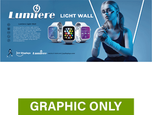 GRAPHIC ONLY - BACKLIT - 20 Ft Lumière Light Wall® 8 Ft Tall Configuration D - Replacement Graphic