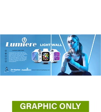 GRAPHIC ONLY - BACKLIT - 20 Ft Lumière Light Wall® 7.5 Ft Tall Configuration D - Replacement Graphic