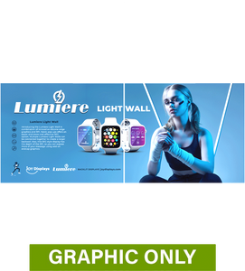 GRAPHIC ONLY - BACKLIT - 20 Ft Lumière Light Wall® 7.5 Ft Tall Configuration D - Replacement Graphic