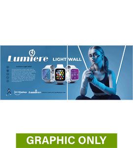 GRAPHIC ONLY - BACKLIT - 20 Ft Lumière Light Wall® 8 Ft Tall Configuration D - Replacement Graphic