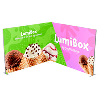 10ft x 10ft Lumibox Backlit Display L-Shape - J