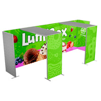 LUMIBOX Lightbox 20ft X 7.4ft Configuration G - Modular Exhibit