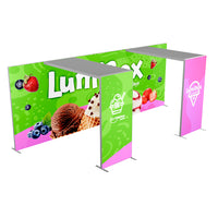 LUMIBOX Lightbox 20ft X 7.4ft Configuration F - Modular Exhibit