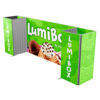 LUMIBOX Lightbox 20ft X 7.4ft Configuration D - Modular Exhibit