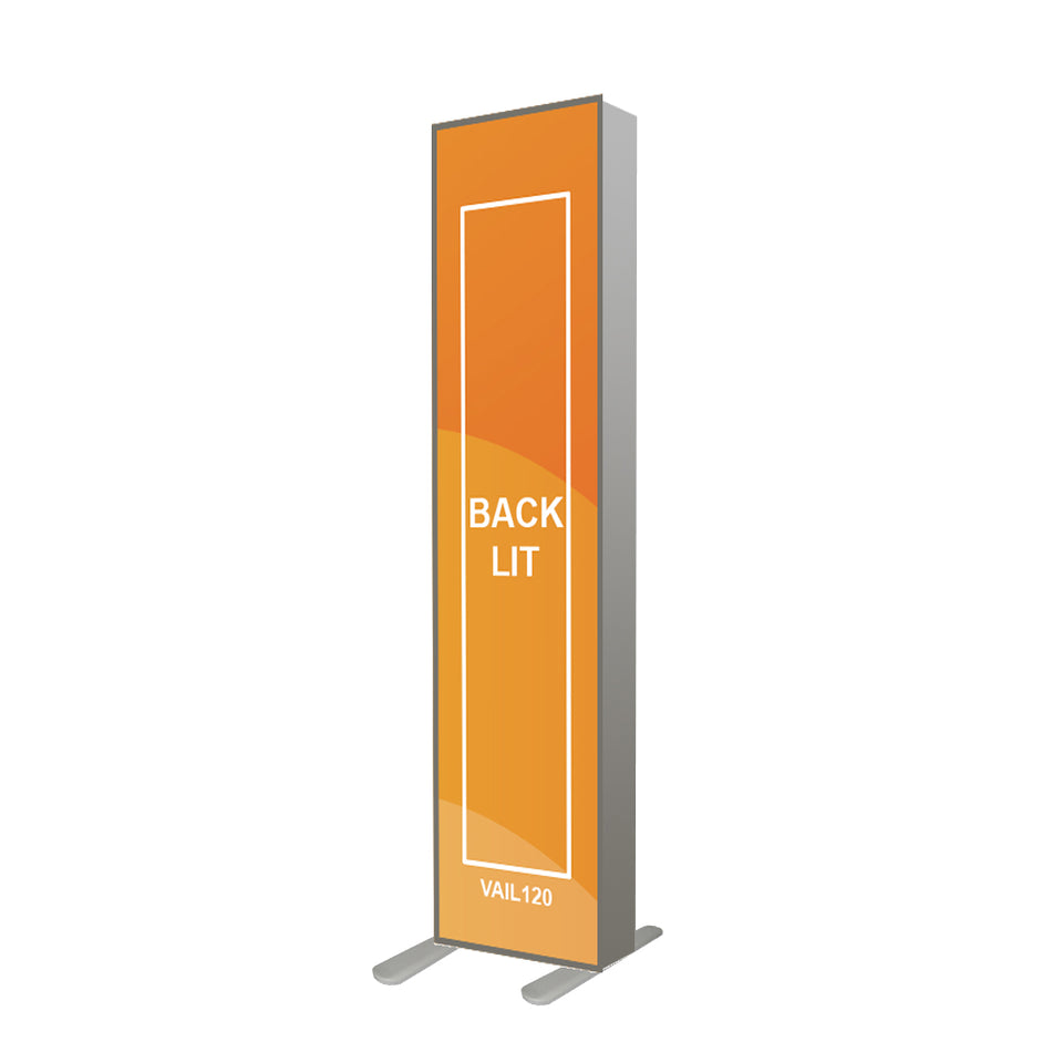 VAIL 120DB 2 Ft. SEG Free-Standing Fabric Graphic Package
