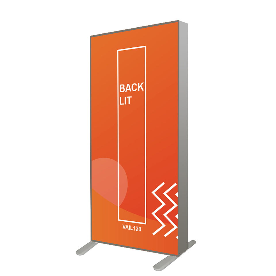 VAIL 120DB 4 Ft. SEG Free-Standing Fabric Graphic Package