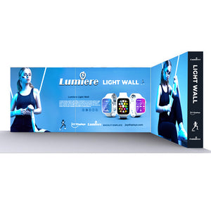 BACKLIT - 17.25 Ft Lumière Light Wall® 8 Ft Tall Configuration G - (Trade Show Exhibit Booth)