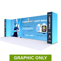  - GRAPHIC ONLY - BACKLIT - 20 Ft Lumière Light Wall® 7.5 Ft Tall Configuration H - Replacement Graphic
