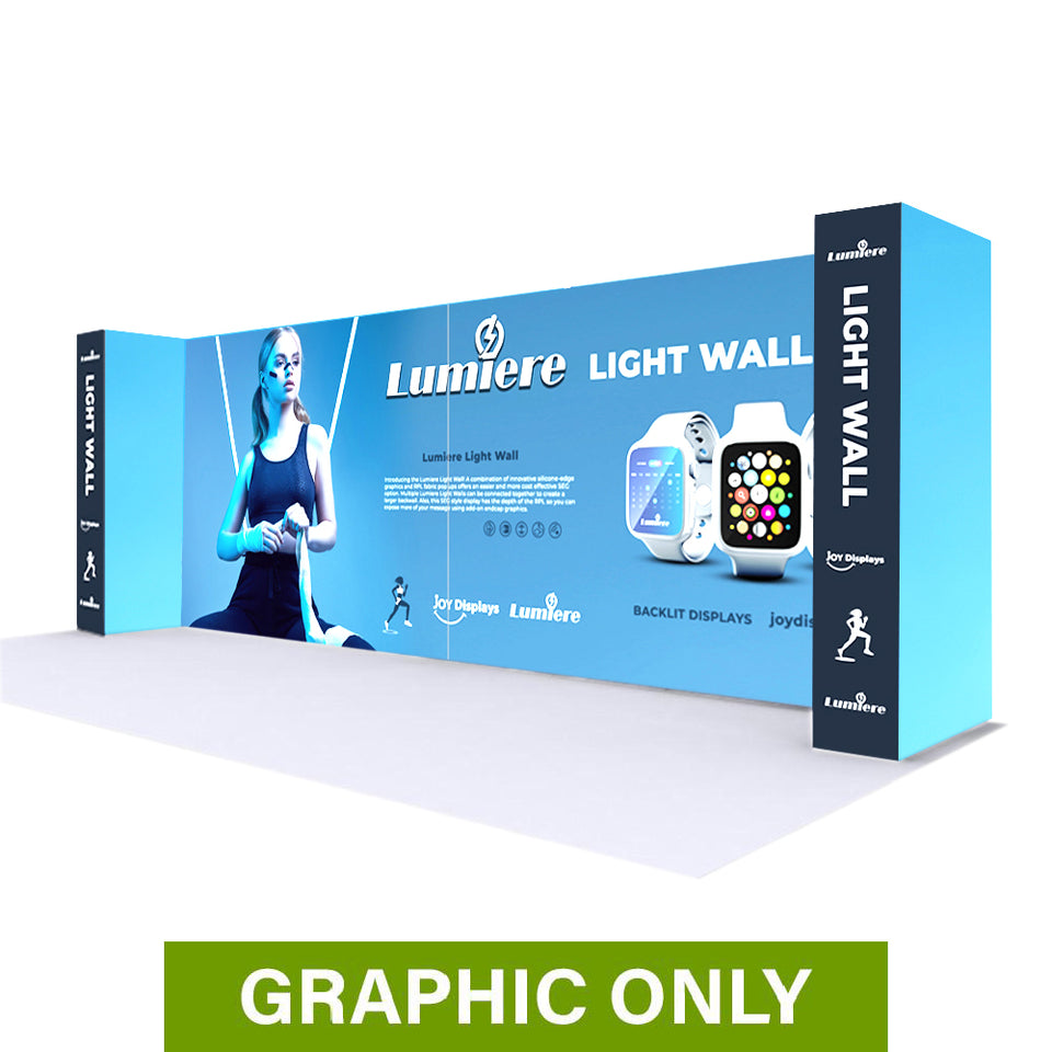 GRAPHIC ONLY - BACKLIT - 20 Ft Lumière Light Wall® 8 Ft Tall Configuration H - Replacement Graphic