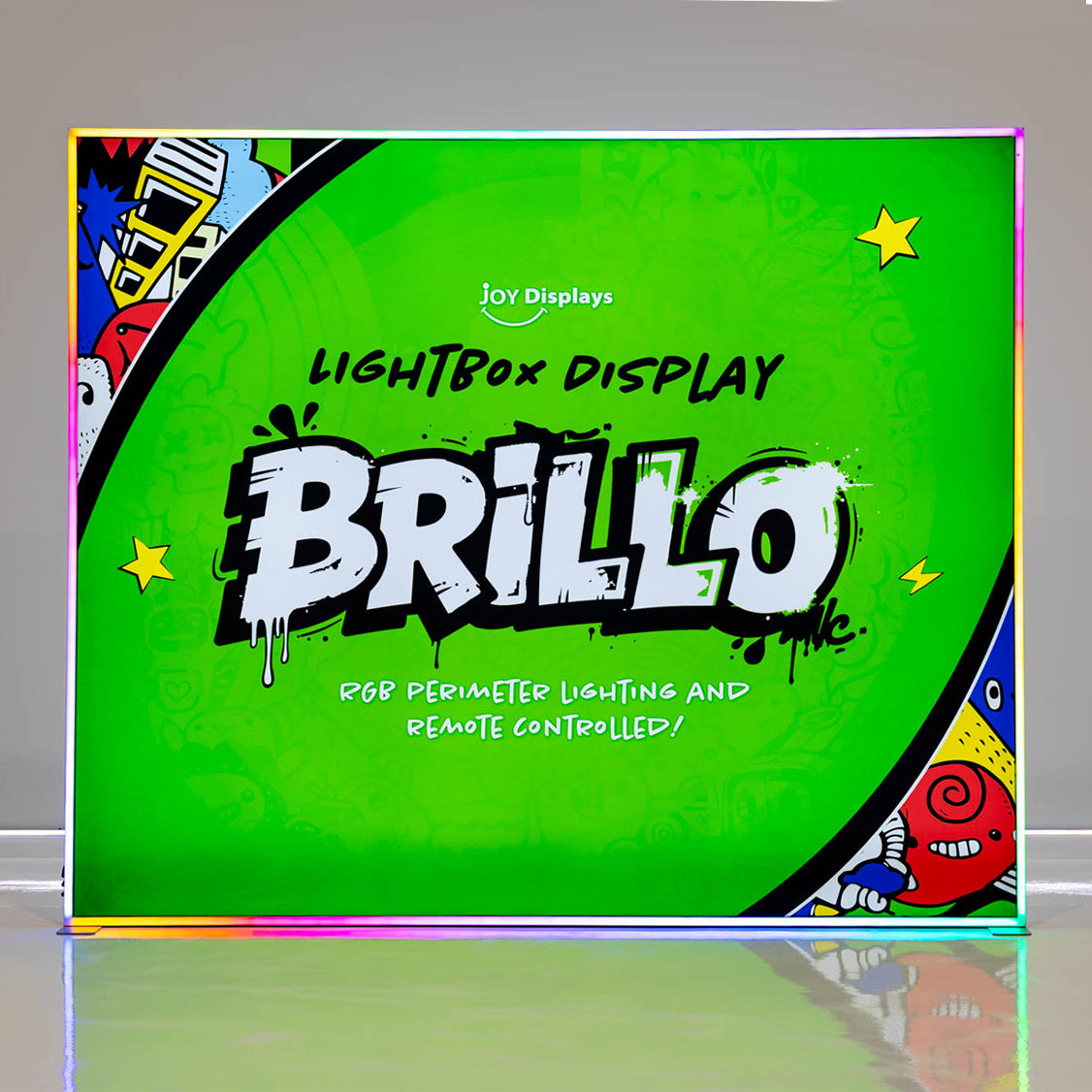 10ft Brillo Lightbox Display