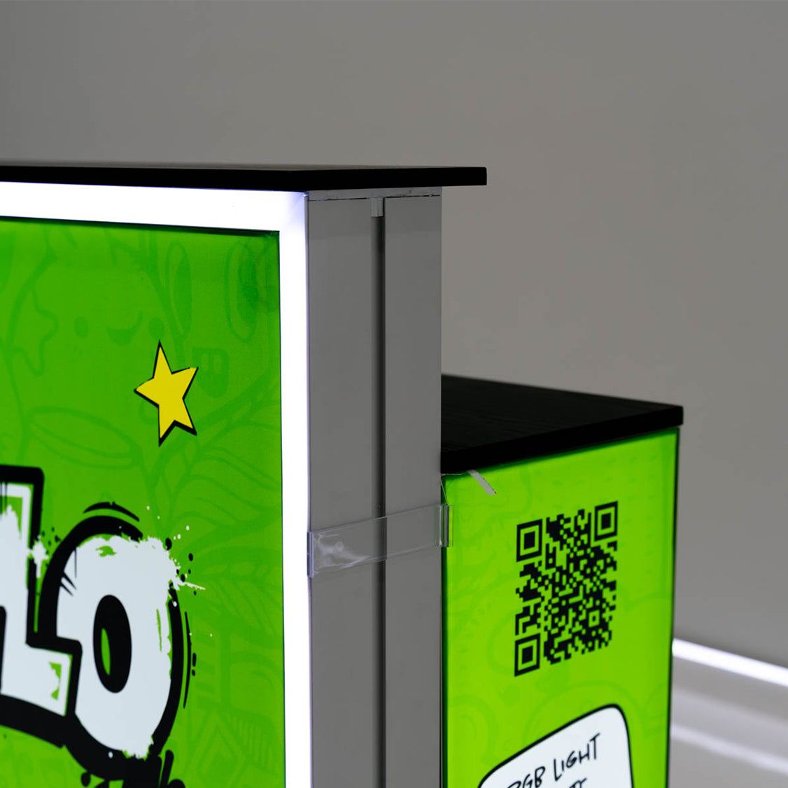 Brillo Counter Lightbox Display