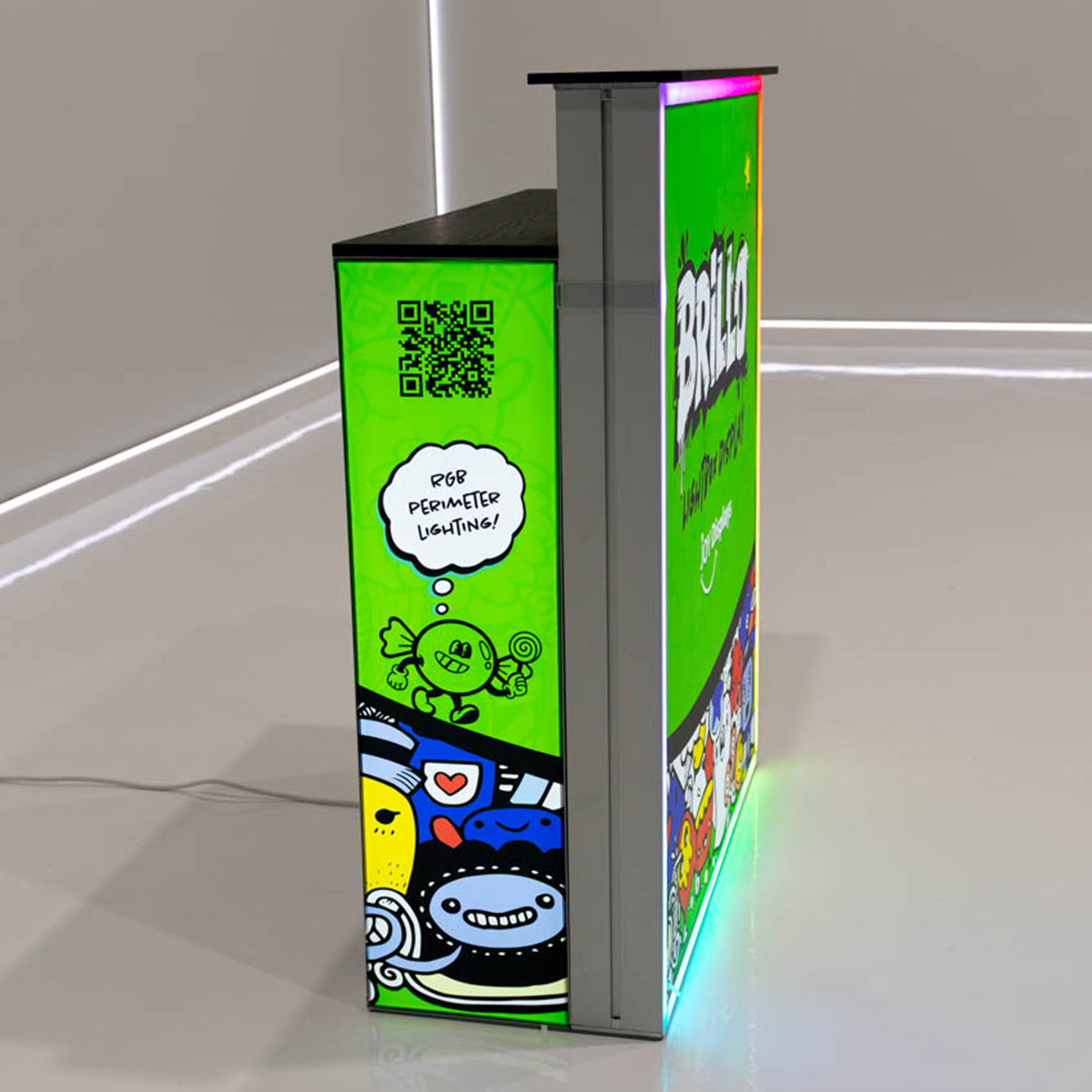 Brillo Counter Lightbox Display