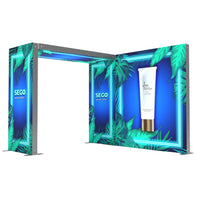 10ft x 7.4ft SEGO Backlit Trade Show Booth - Bridge - C