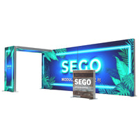 20ft x 7.4ft SEGO Backlit Trade Show Booth - Bridge - C20