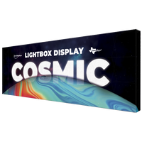BACKLIT - 20ft. x 7.5ft SEG Fabric Pop Up Cosmic Lightbox Display - Double-Sided