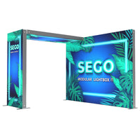 10ft x 7.4ft SEGO Backlit Trade Show Booth - Bridge - CS10