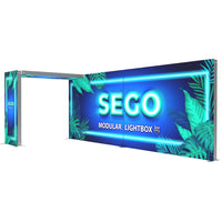 20ft x 7.4ft SEGO Backlit Trade Show Booth - Bridge - CS20