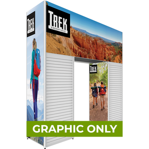 GRAPHIC ONLY - MODIFY Four Sided Arch and Two Slated Stands  - 148"W x 144"H - Replacement Graphic