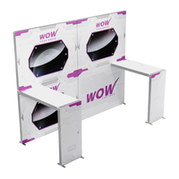 20x20 SEGO Customizable Backlit Island Exhibit - Flex-E