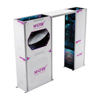 20x20 SEGO Customizable Backlit Island Exhibit - Flex-F