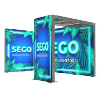 13.2ft x 7.4ft SEGO Backlit Trade Show Booth - G