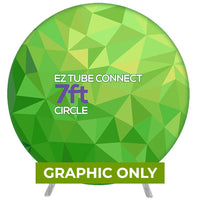  - GAPHIC ONLY - EZ Tube Connect Circle 7ft Graphic Package - Replacement Graphic