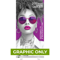  - GRAPHIC ONLY - Vector Fast Frame Rechargeable Light Box 3'X7' - Replacement Graphic