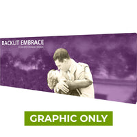 - GRAPHIC ONLY - Embrace 20ft Backlit Full Height Push-Fit Tension Fabric Display - Replacement Graphic