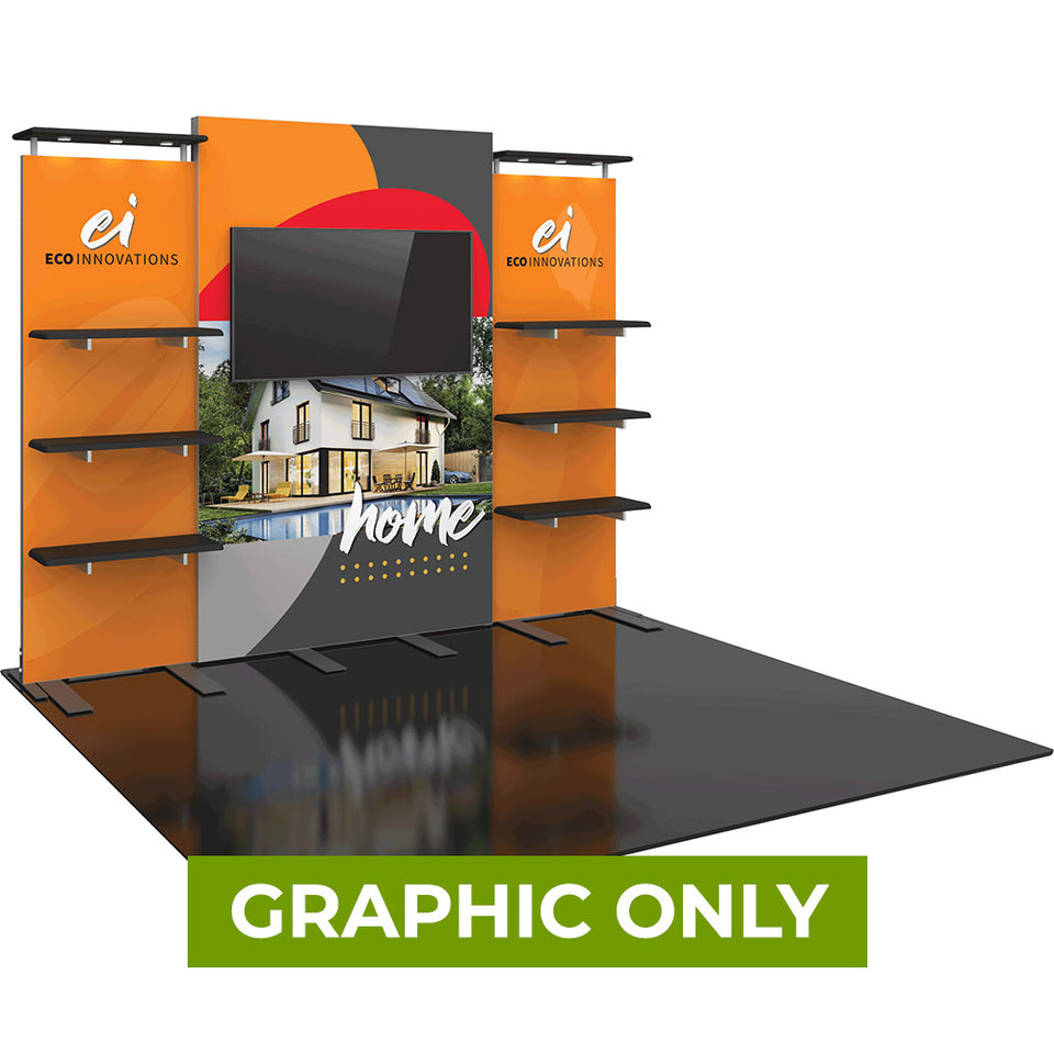 GRAPHIC ONLY - 10ft Hybrid Pro Backwall Exhibit 30 Replacement Graphic