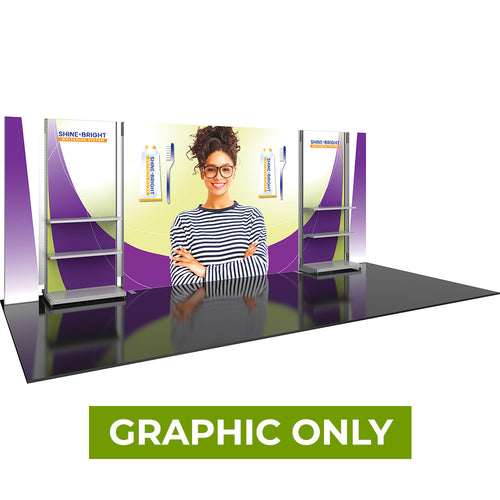 GRAPHIC ONLY - 20ft Hybrid Pro 36 Trade Show Exhibit Backwall - Replacement Graphic