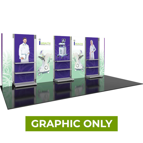 GRAPHIC ONLY - 20ft Hybrid Pro 37 Trade Show Exhibit Backwall - Replacement Graphic