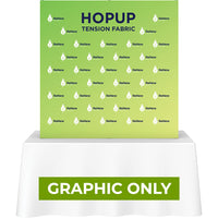 GRAPHIC ONLY - Hopup 5ft Straight Square Tabletop Tension Fabric Display - Replacement Graphic