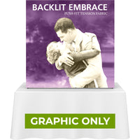 GRAPHIC ONLY - Embrace 5ft Backlit Tabletop Push-Fit Tension Fabric Display - Replacement Graphic