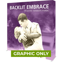  - GRAPHIC ONLY - Embrace 7.5ft Backlit Full Height Push-Fit Tension Fabric Display - Replacement Graphic