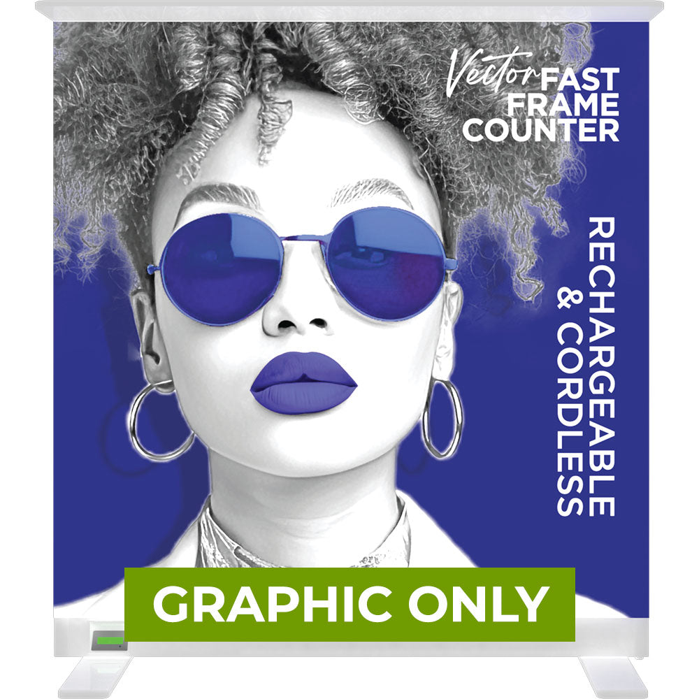 GRAPHIC ONLY - Vector Fast Frame Rechargeable Light Box Counter with B ...