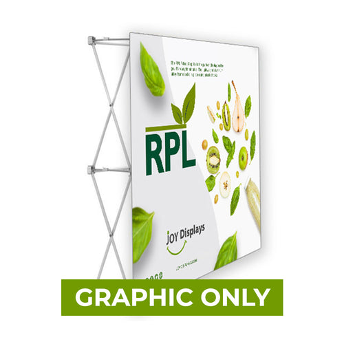 GRAPHIC ONLY - 5 Ft. RPL Fabric Pop Up Display - 5'H Straight Graphic Package - Replacement Graphic