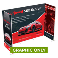  - GRAPHIC ONLY - 10 Ft X 7.5 Ft - Overjoyed SEG Tradeshow Booth B - Replacement Graphic
